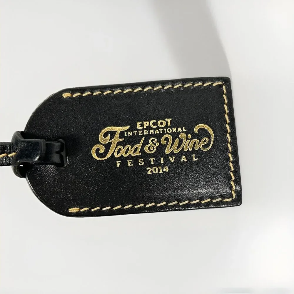 Dooney & Bourke Disney Epcot Food & Wine Festival 2014 Leather Hang Tag Charm - Picture 2 of 4